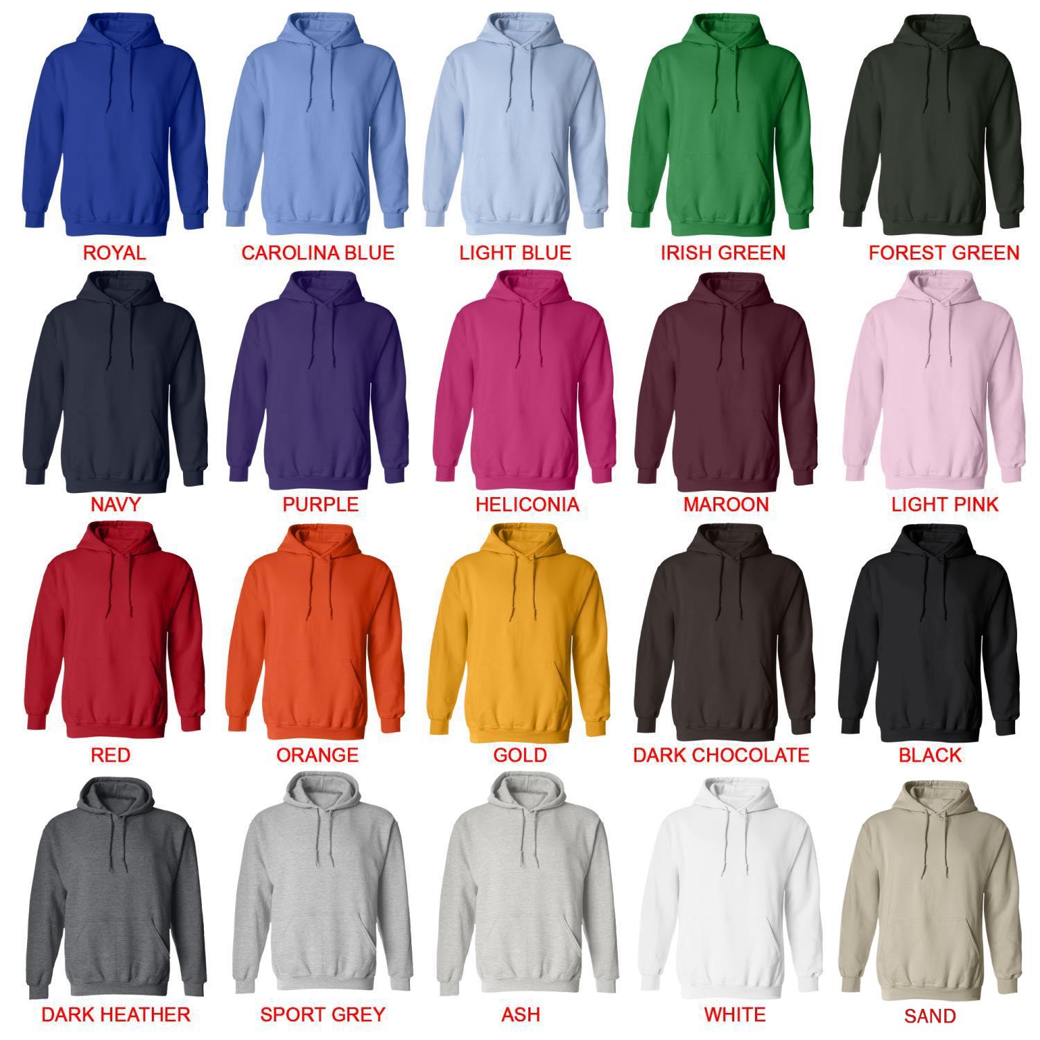 hoodie color chart - Cavalier King Charles Spaniel Gifts UK