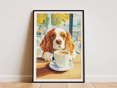 Cavalier King Charles Spaniel Lover Cafe Wall Art