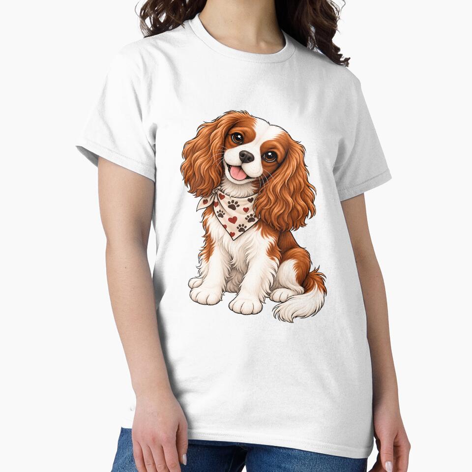 ssrcoclassic_teewomens_02fafafaca443f4786frontproduct_squarex1000-2 ssrcoclassic teewomens 02fafafaca443f4786frontproduct squarex1000 2 - Cavalier King Charles Spaniel Gifts UK