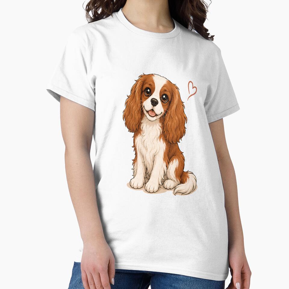 ssrcoclassic_teewomens_02fafafaca443f4786frontproduct_squarex1000-7 ssrcoclassic teewomens 02fafafaca443f4786frontproduct squarex1000 7 - Cavalier King Charles Spaniel Gifts UK