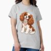 ssrcoclassic teewomens 02heather greyfrontproduct squarex1000 2 - Cavalier King Charles Spaniel Gifts UK