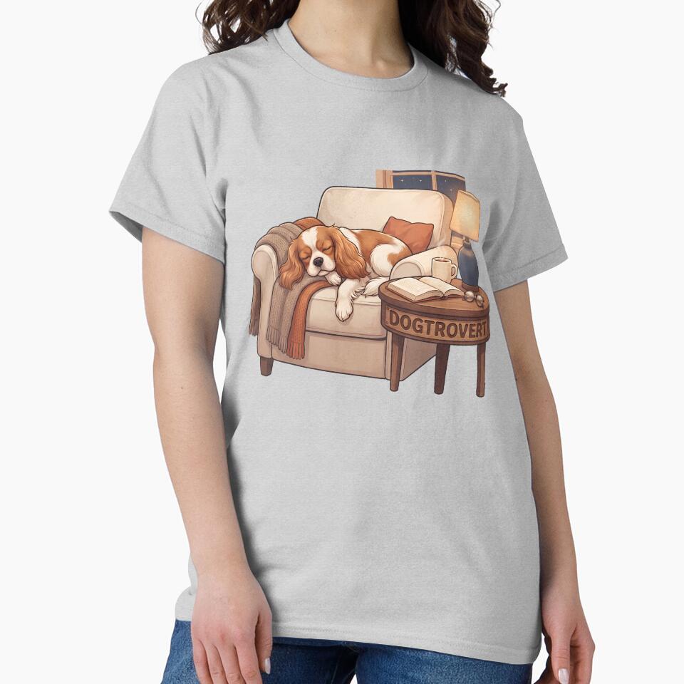 ssrcoclassic_teewomens_02heather_greyfrontproduct_squarex1000 - Cavalier King Charles Spaniel Gifts UK