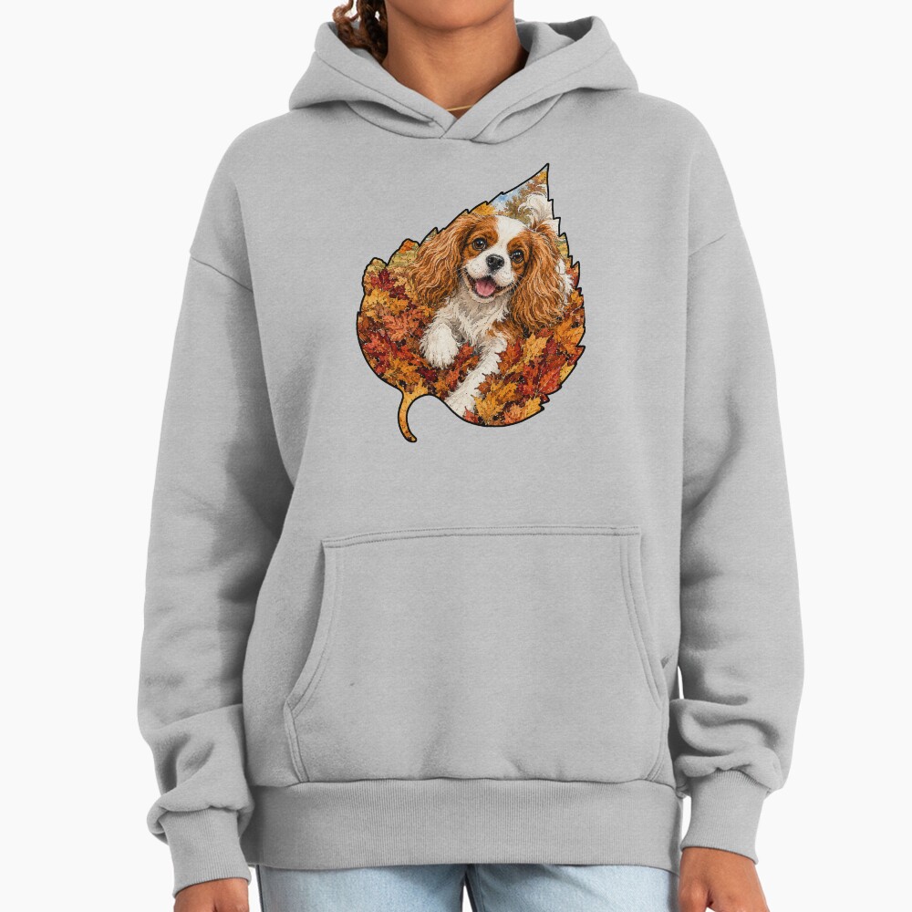 ssrcooversized_hoodiewomens_01heather_greyfrontsquare_productx1000 - Cavalier King Charles Spaniel Gifts UK