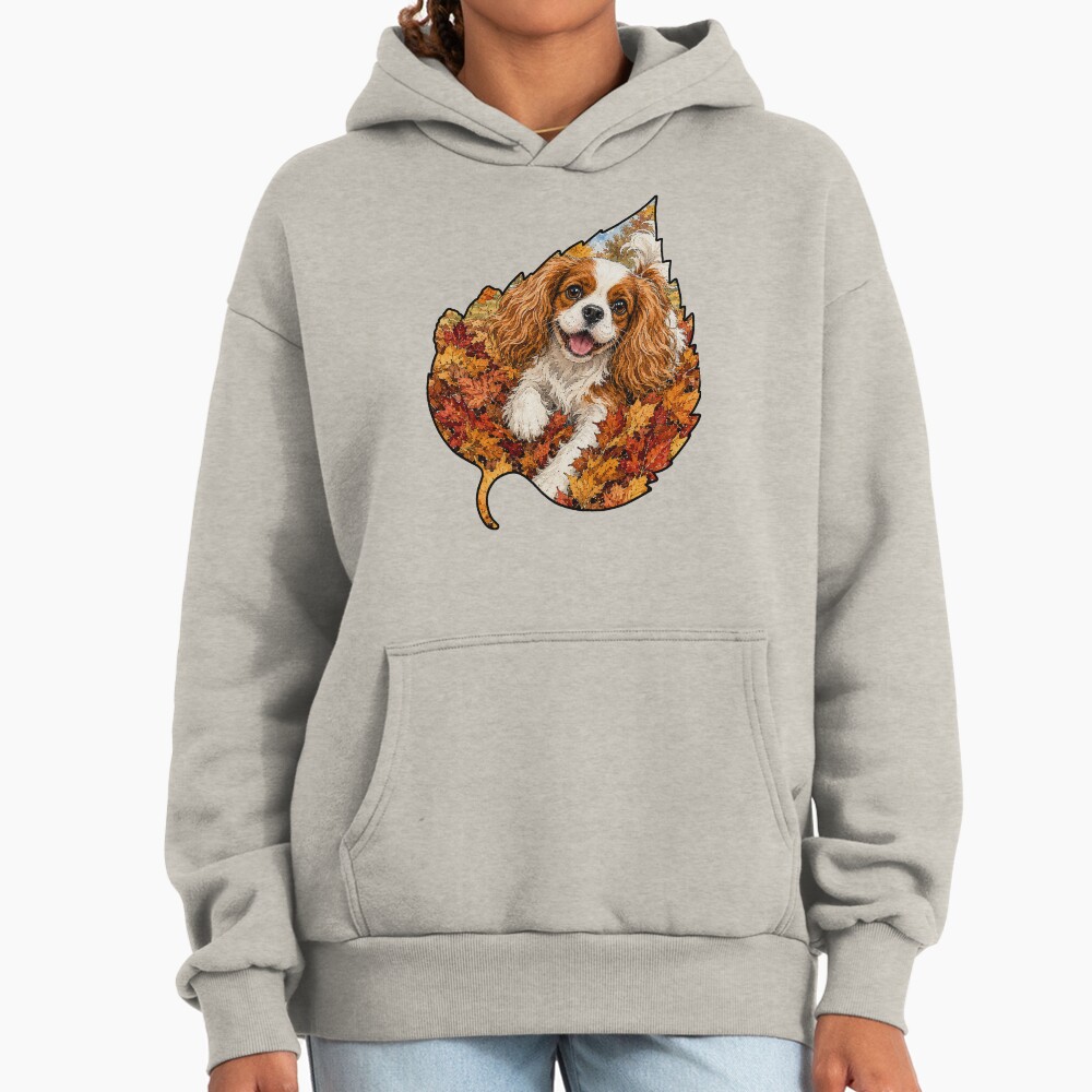 ssrcooversized_hoodiewomens_01oatmeal_heatherfrontsquare_productx1000 - Cavalier King Charles Spaniel Gifts UK