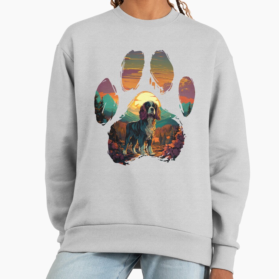 ssrcooversized_sweatshirtwomens_01heather_greyfrontsquare_productx1000-15 ssrcooversized sweatshirtwomens 01heather greyfrontsquare productx1000 15 - Cavalier King Charles Spaniel Gifts UK