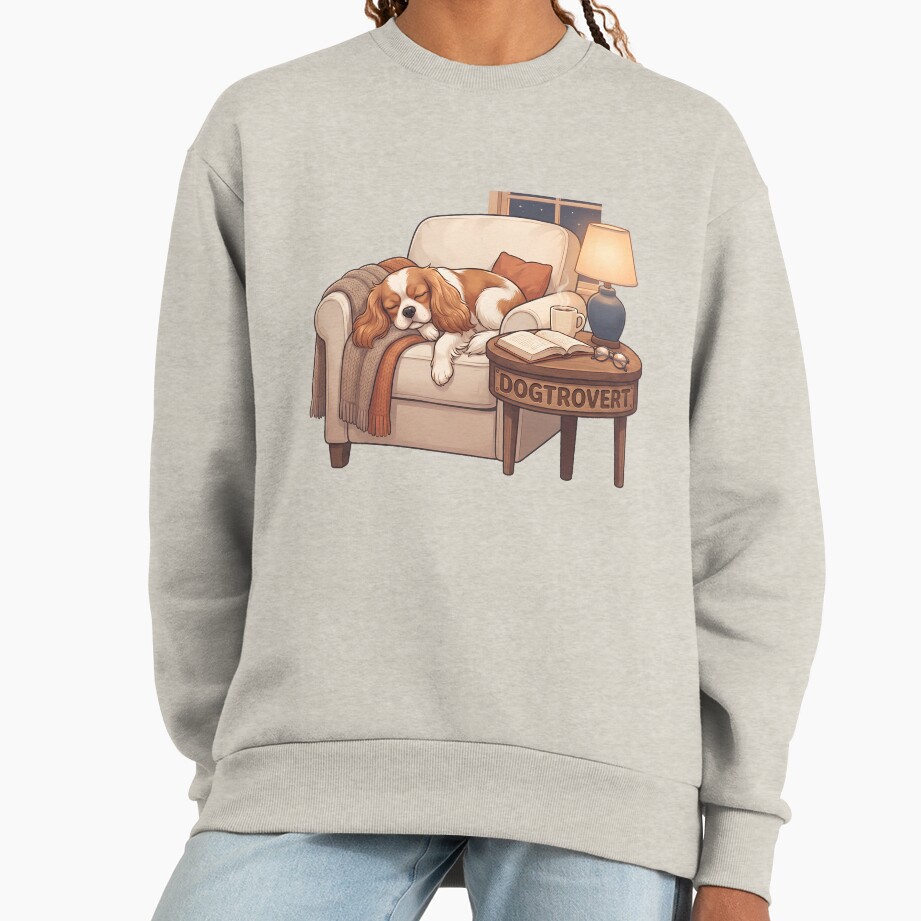 ssrcooversized_sweatshirtwomens_01oatmeal_heatherfrontsquare_productx1000-12 ssrcooversized sweatshirtwomens 01oatmeal heatherfrontsquare productx1000 12 - Cavalier King Charles Spaniel Gifts UK