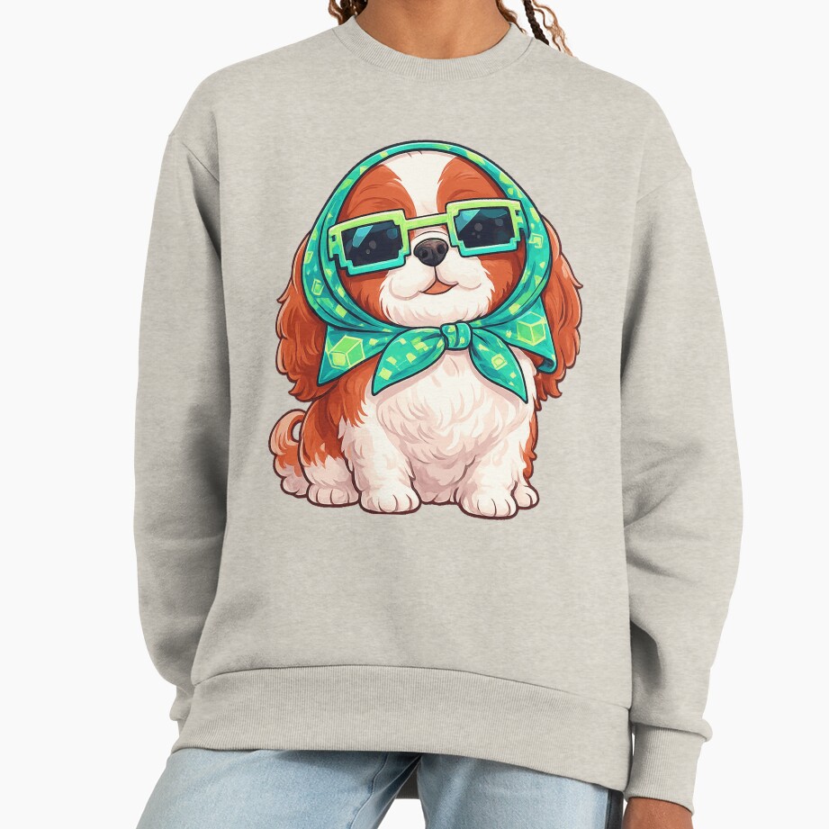 ssrcooversized_sweatshirtwomens_01oatmeal_heatherfrontsquare_productx1000-4 ssrcooversized sweatshirtwomens 01oatmeal heatherfrontsquare productx1000 4 - Cavalier King Charles Spaniel Gifts UK