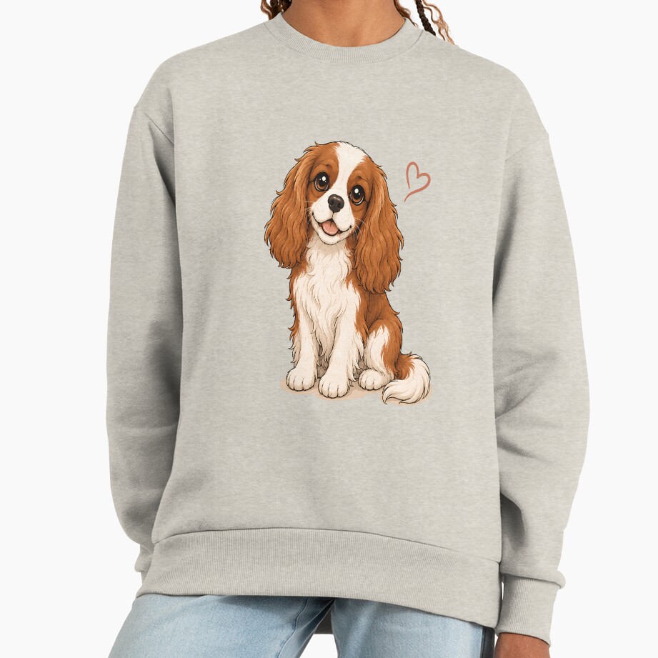 ssrcooversized_sweatshirtwomens_01oatmeal_heatherfrontsquare_productx1000-7 ssrcooversized sweatshirtwomens 01oatmeal heatherfrontsquare productx1000 7 - Cavalier King Charles Spaniel Gifts UK