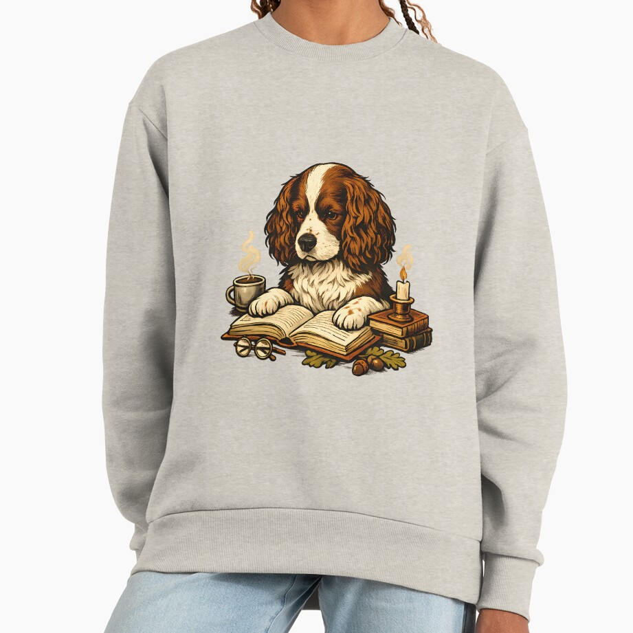ssrcooversized_sweatshirtwomens_01oatmeal_heatherfrontsquare_productx1000-8 ssrcooversized sweatshirtwomens 01oatmeal heatherfrontsquare productx1000 8 - Cavalier King Charles Spaniel Gifts UK