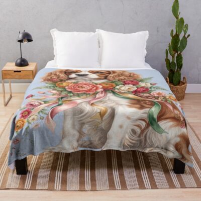 Cavalier Retro Design Throw Blanket