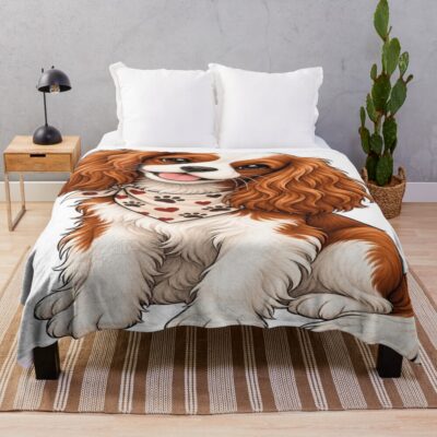 Cavalier Classic Illustration Throw Blanket