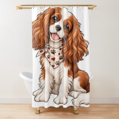 Cavalier Classic Illustration Shower Curtain